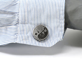 Moogle Final Fantasy X Yin & Yang Cufflinks - Final Fantasy 9 Wedding - LootCaveCo