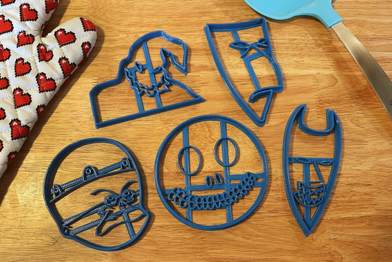 Nightmare Before Christmas Cookie Cutters -Lock, Shock, Barrel, Oogie Boogie, Finklestein- - LootCaveCo