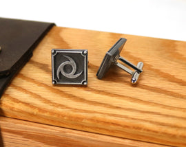 Ninja FFXIV Job Cufflinks - NIN Metal Resin, Final Fantasy 14 FF14 Soul Crystal - LootCaveCo