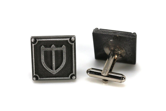 Paladin FFXIV Job Cufflinks - PAL Metal Resin, Final Fantasy 14 FF14 Soul Crystal - LootCaveCo