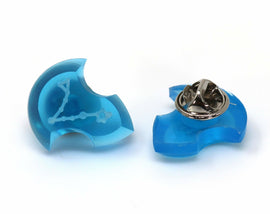 Pisces Constellation Stone Pin - FFXIV Lahabrea Ascian Crystal Pin - LootCaveCo