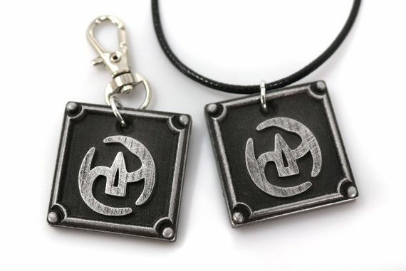 Samurai FFXIV Job Charm - SAM Metal Resin, Final Fantasy 14 FF14 Soul Crystal - LootCaveCo