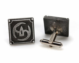 Samurai FFXIV Job Cufflinks - SAM Metal Resin, Final Fantasy 14 FF14 Soul Crystal - LootCaveCo
