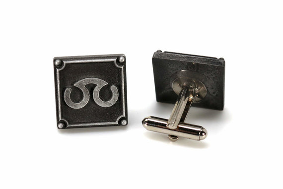 Scholar FFXIV Job Cufflinks - SCH Metal Resin, Final Fantasy 14 FF14 Soul Crystal - LootCaveCo