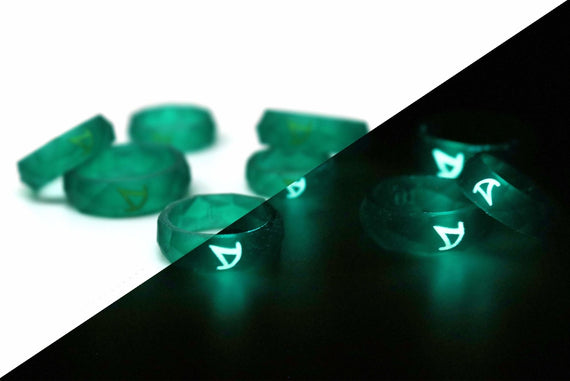 Summoner FFXIV Ring Glow in the Dark Soul Crystal/SMN Job Stone Final Fantasy XIV FF14 - LootCaveCo