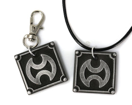 Warrior FFXIV Job Charm - WAR Metal Resin, Final Fantasy 14 FF14 Soul Crystal - LootCaveCo