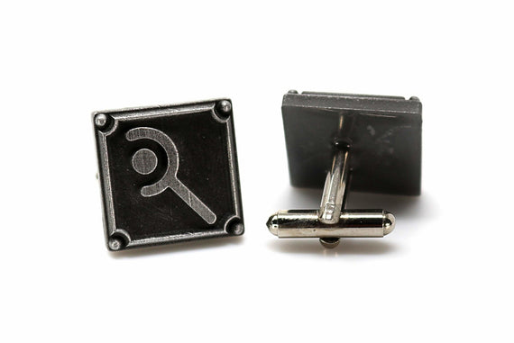 White Mage FFXIV Job Cufflinks - WHM Metal Resin, Final Fantasy 14 FF14 Soul Crystal - LootCaveCo