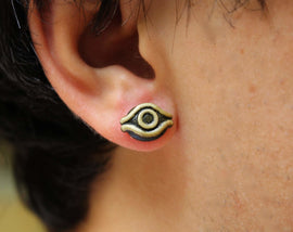 Yugioh Millenium Eye Earrings - Yu Gi Oh Cosplay or Gift - Maximillion Pegasus - LootCaveCo
