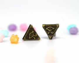 Yugioh Millenium Puzzle Earrings - Yu Gi Oh Cosplay or Gift - Yami Yugi - LootCaveCo