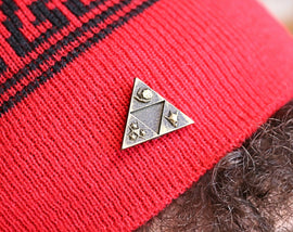 Zelda Pin *Triforce Spiritual Stone* Legend of Zelda Breath of the Wild - Zelda Jewelry / Zelda Gift - LootCaveCo