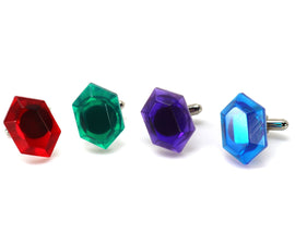 Zelda Rupee Cufflinks Legend of Zelda Breath of the Wild - Nintendo/Zelda Gift - LootCaveCo