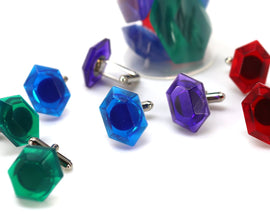 Zelda Rupee Cufflinks Legend of Zelda Breath of the Wild - Nintendo/Zelda Gift - LootCaveCo